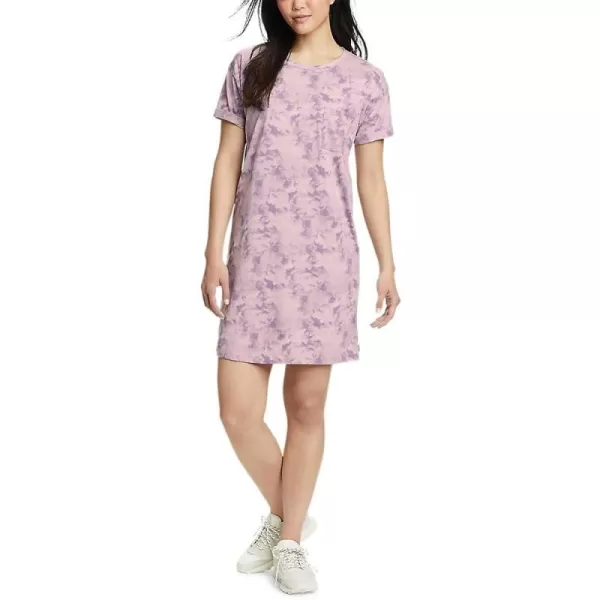 imageEddie Bauer Womens Coast and Climb ShortSleeve TShirt DressPale Lavendar