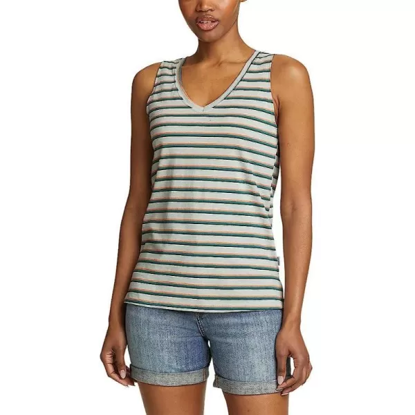 imageEddie Bauer Womens Coast and Climb VNeck Tank Top  StripeDragonfly