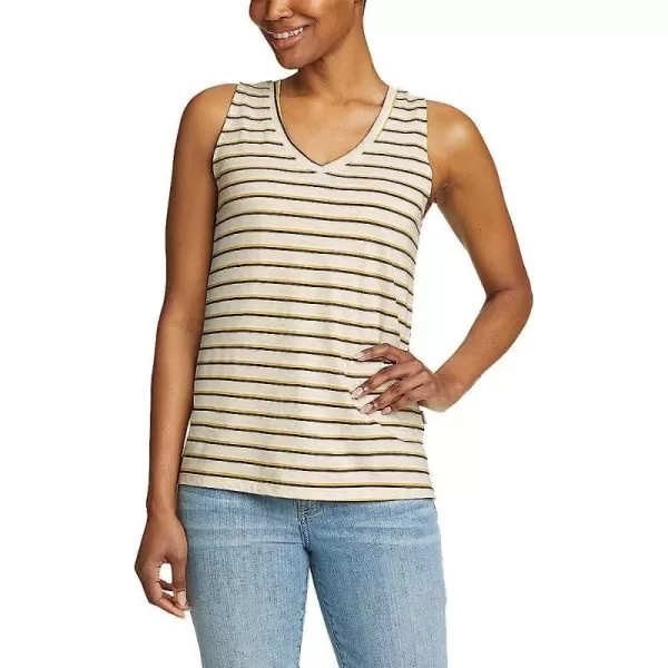 imageEddie Bauer Womens Coast and Climb VNeck Tank Top  StripeHeather Gray