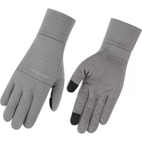 imageEddie Bauer Womens Cold Weather Performance GlovesGrid Fleece Ash Grey