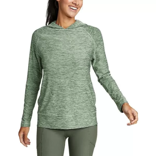 imageEddie Bauer Womens Compass Essentials LongSleeve HoodieBottle Green