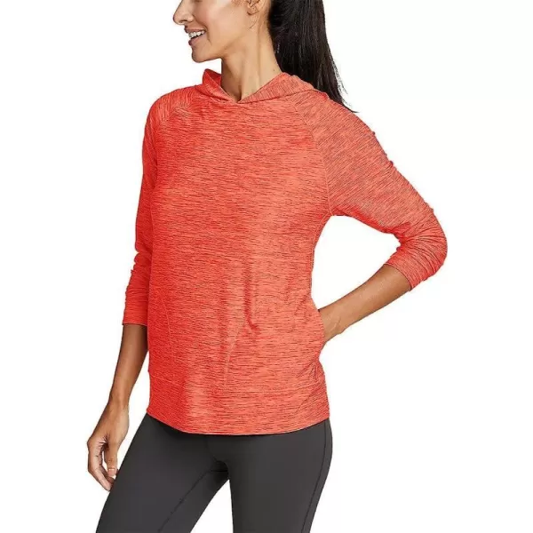 imageEddie Bauer Womens Compass Essentials LongSleeve HoodieCoral