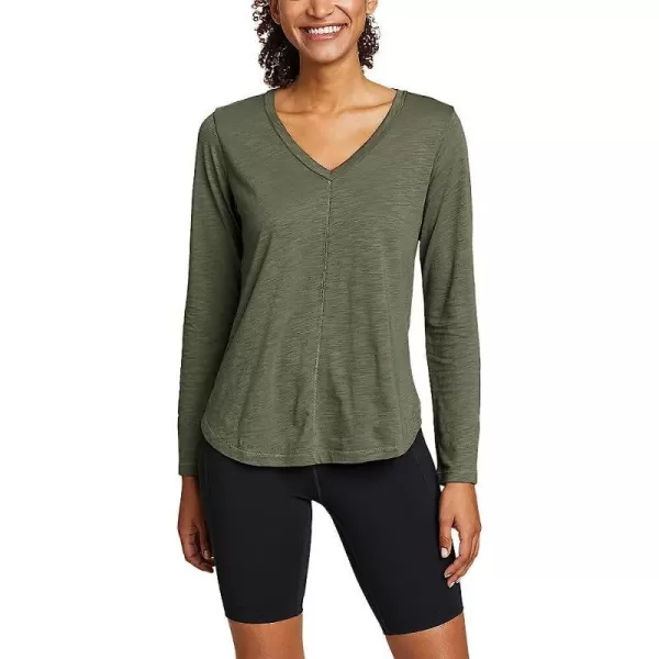 imageEddie Bauer Womens Concourse LongSleeve ShirtCapers