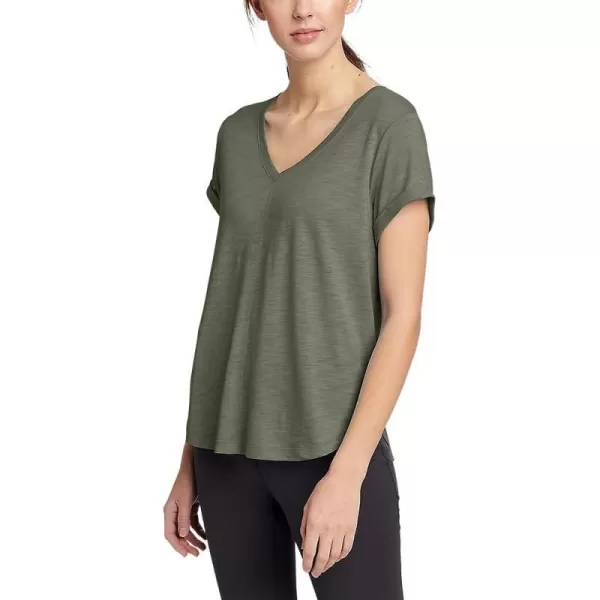imageEddie Bauer Womens Concourse ShortSleeve PanelFront TShirtCapers