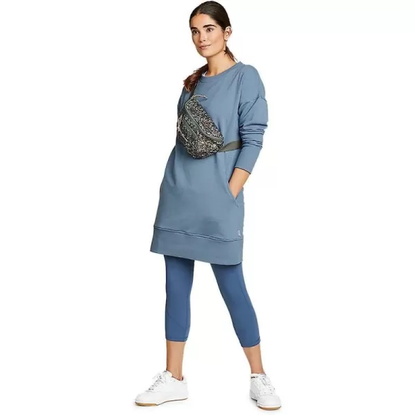 imageEddie Bauer Womens Cozy Camp Sweatshirt DressRegular Blue Haze