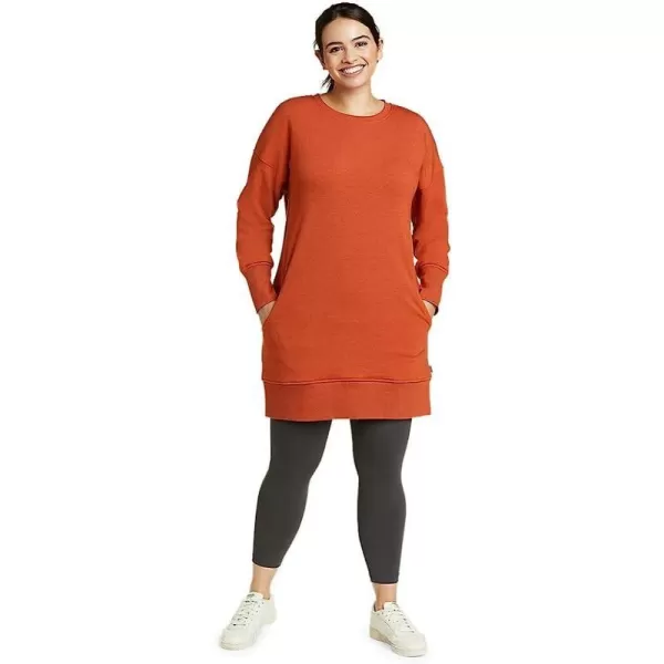 imageEddie Bauer Womens Cozy Camp Sweatshirt DressRegular Spice