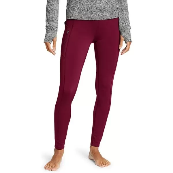 imageEddie Bauer Womens Crossover Winter Trail Adventure HighRise LeggingsRegular Dark Berry