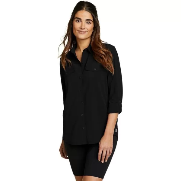 imageEddie Bauer Womens Departure 20 LongSleeve ShirtBlack
