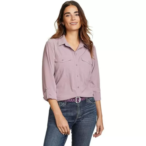 imageEddie Bauer Womens Departure 20 LongSleeve ShirtPlus Dusty Iris