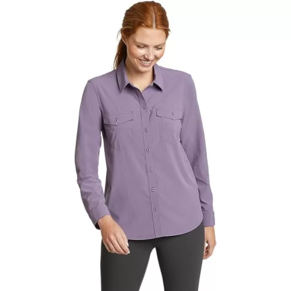 imageEddie Bauer Womens Departure 20 LongSleeve ShirtPlus Dusty Lilac