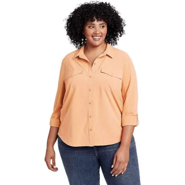 imageEddie Bauer Womens Departure 20 LongSleeve ShirtPlus Melon