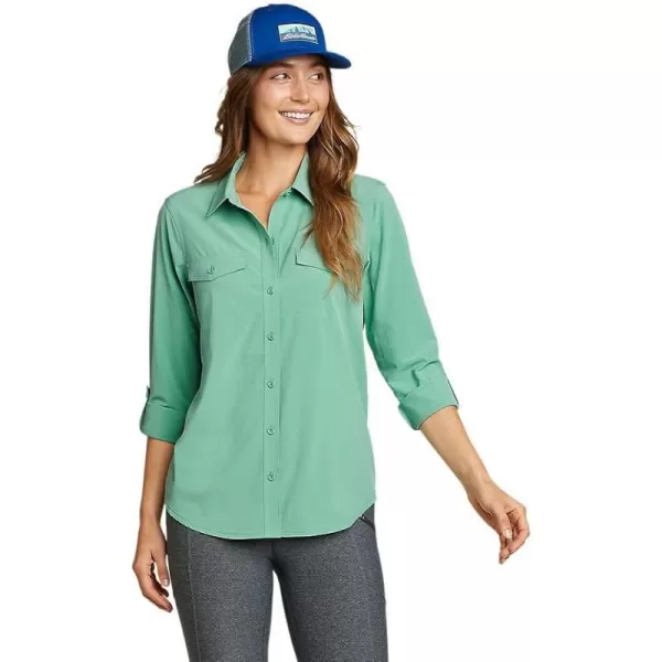 imageEddie Bauer Womens Departure 20 LongSleeve ShirtRegular Seaglass