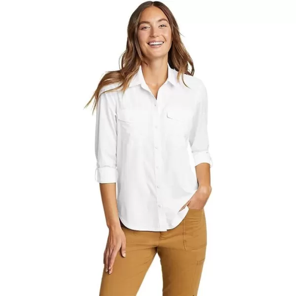 imageEddie Bauer Womens Departure 20 LongSleeve ShirtRegular Snow