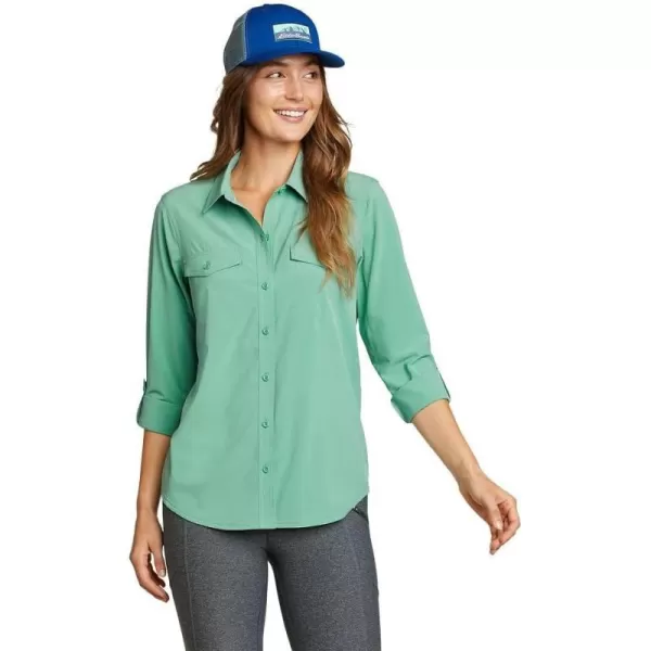 imageEddie Bauer Womens Departure 20 LongSleeve ShirtSeaglass