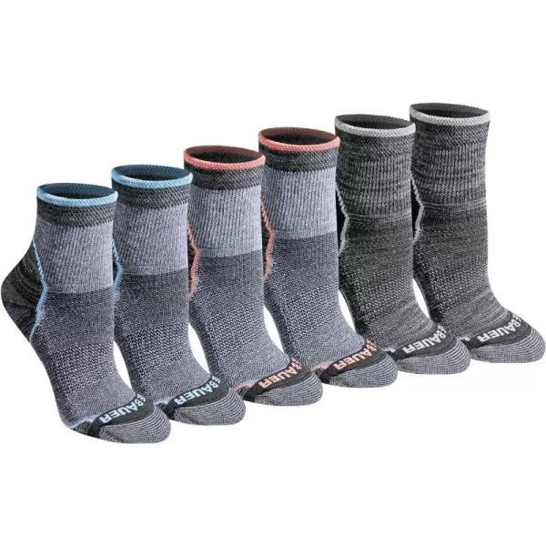 imageEddie Bauer Womens Dura Dri Moisture Control 6Pair Quarter SocksCharcoal Assorted Fr 6 Pairs