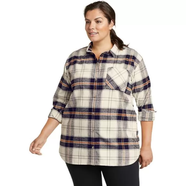 imageEddie Bauer Womens EB Hemplify Flannel ShirtPlus Parchment