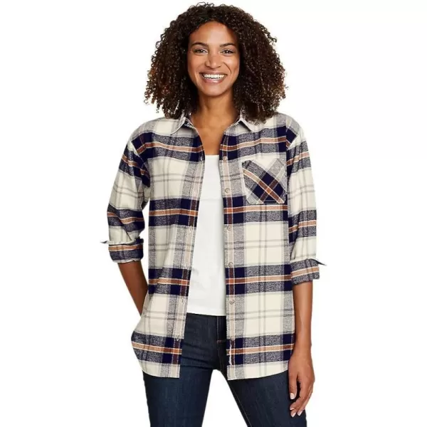 imageEddie Bauer Womens EB Hemplify Flannel ShirtTall Parchment