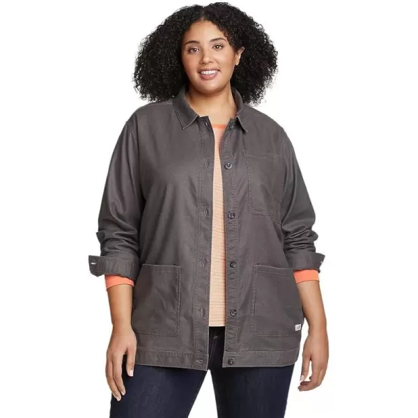 imageEddie Bauer Womens EB Hemplify Utility Shirt JacketPlus Vintage Gray
