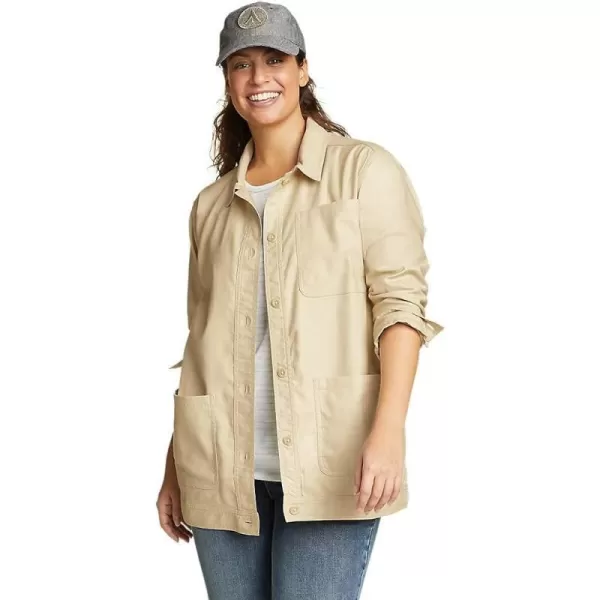 imageEddie Bauer Womens EB Hemplify Utility Shirt JacketRegular Ecru