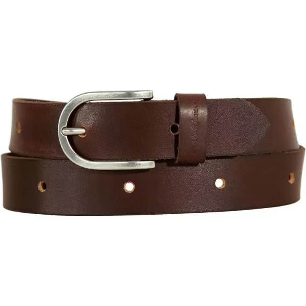 imageEddie Bauer Womens Endless Belt with Leather and Prong Holes for Customized FitBrown