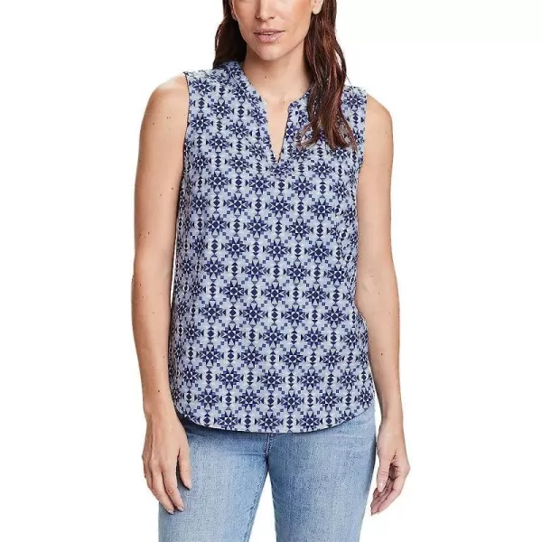 imageEddie Bauer Womens Escapelite Sleeveless Top  PrintSea Blue