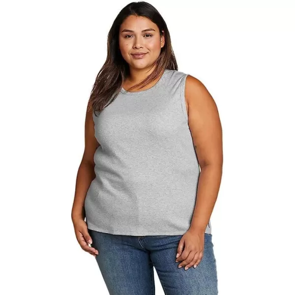 imageEddie Bauer Womens Essentials Ribbed Layering TankPlus Lt Htr Gray