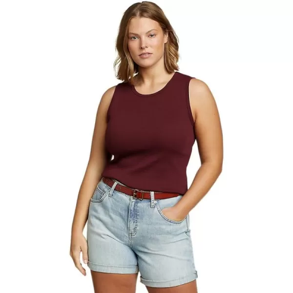 imageEddie Bauer Womens Essentials Ribbed Layering TankRegular Burgundy