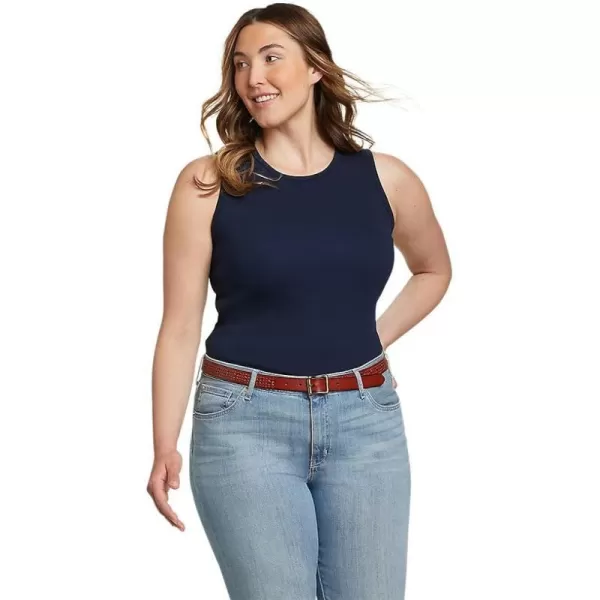 imageEddie Bauer Womens Essentials Ribbed Layering TankRegular Medium Indigo