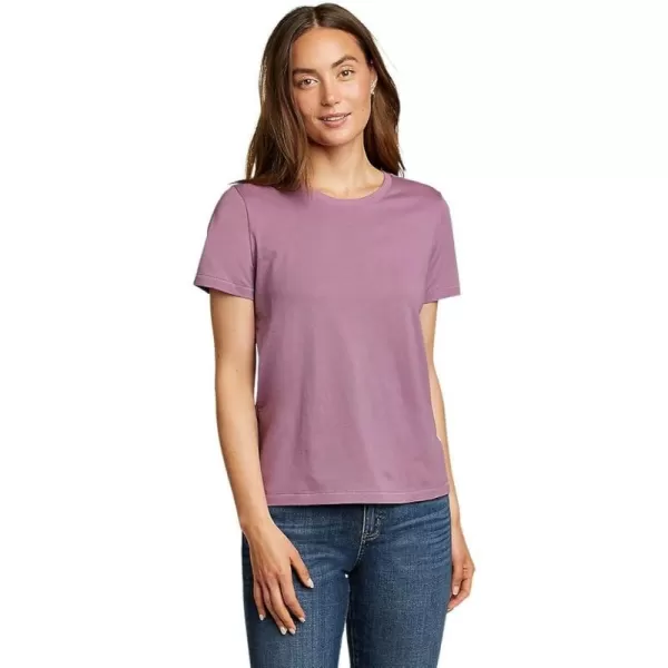 imageEddie Bauer Womens Everyday Essentials Short Sleeve TShirt  SolidPetite Lt Violet