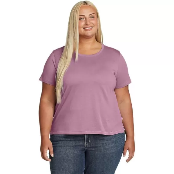 imageEddie Bauer Womens Everyday Essentials Short Sleeve TShirt  SolidPlus Lt Violet