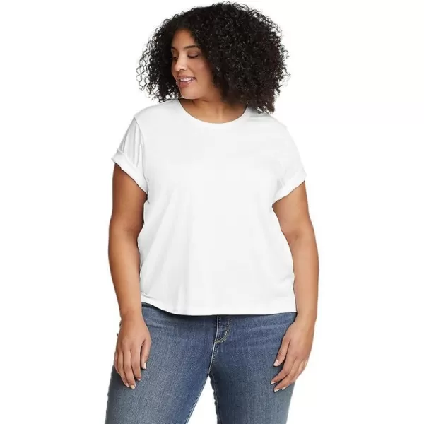 imageEddie Bauer Womens Everyday Essentials Short Sleeve TShirt  SolidPlus White