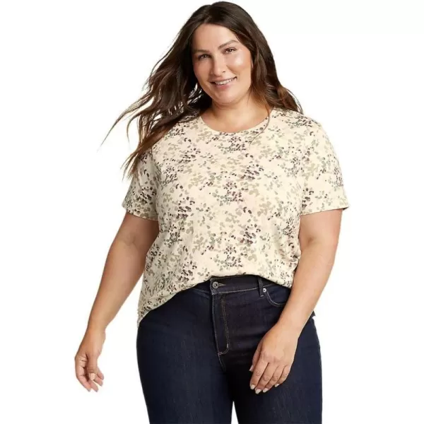 imageEddie Bauer Womens Everyday Essentials ShortSleeve TShirt  PrintedPlus Ivory