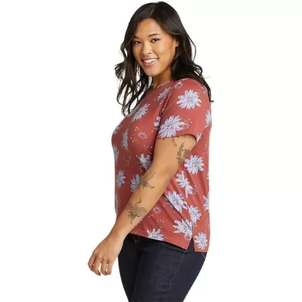 imageEddie Bauer Womens Everyday Essentials ShortSleeve TShirt  PrintedPlus Maroon