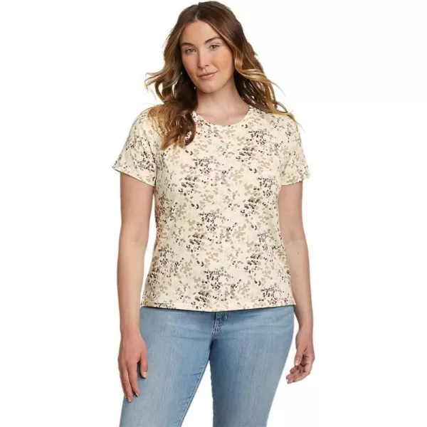 imageEddie Bauer Womens Everyday Essentials ShortSleeve TShirt  PrintedTall Ivory