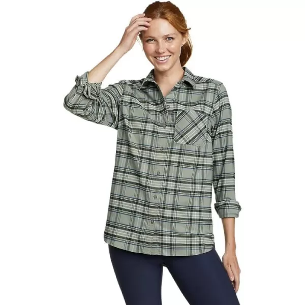 imageEddie Bauer Womens Expedition Performance Flannel 20 ShirtPetite Pistachio