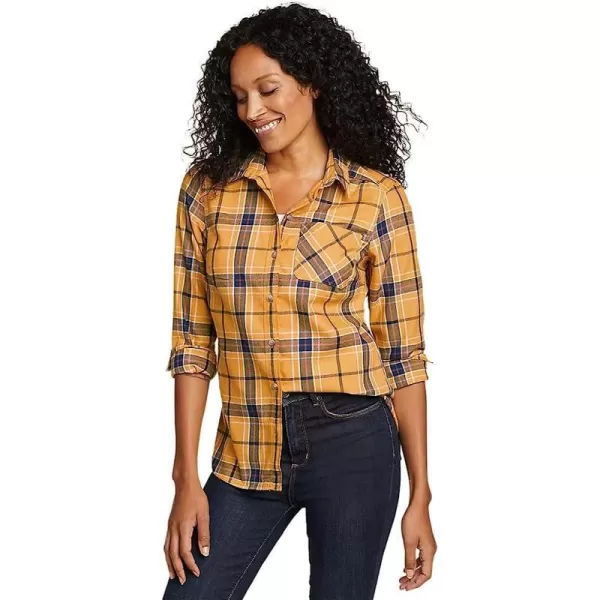 imageEddie Bauer Womens Expedition Performance Flannel 20 ShirtPlus Butterscotch