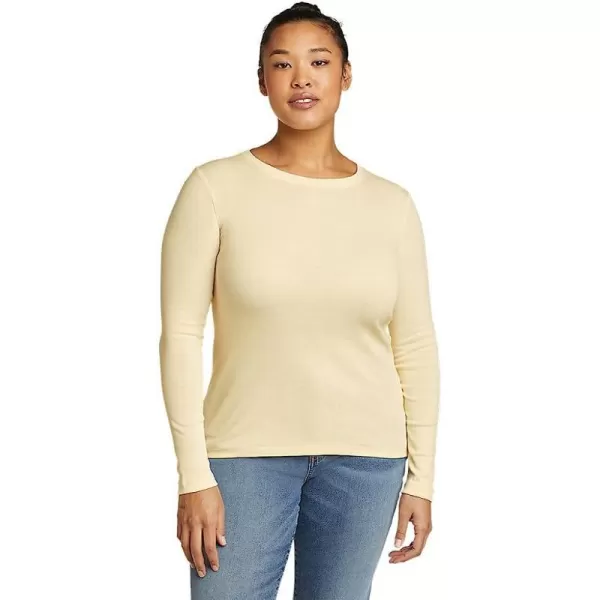 imageEddie Bauer Womens Favorite LongSleeve Crewneck TShirtTall Sorbet