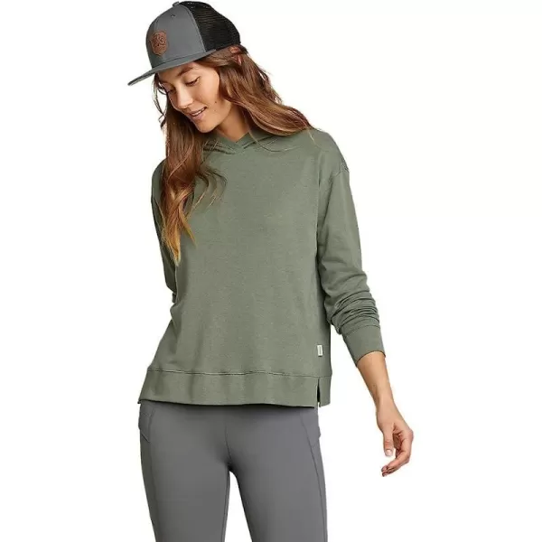 imageEddie Bauer Womens Favorite LongSleeve HoodieRegular Mineral Green