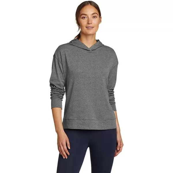 imageEddie Bauer Womens Favorite LongSleeve HoodieTall Med Htr Gray