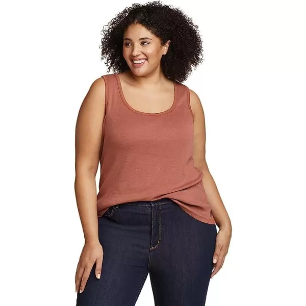imageEddie Bauer Womens Favorite ScoopNeck Tank Top  SolidPlus Cocoa