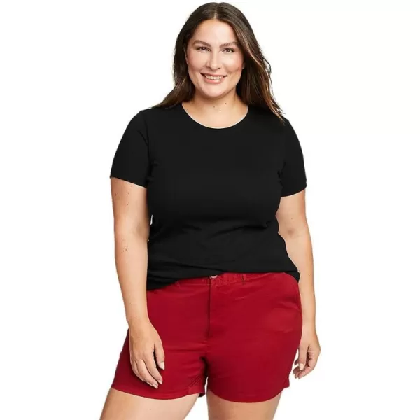 imageEddie Bauer Womens Favorite ShortSleeve Crewneck TShirtPlus Black