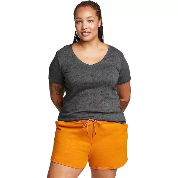 imageEddie Bauer Womens Favorite ShortSleeve VNeck TShirtPlus Med Htr Gray