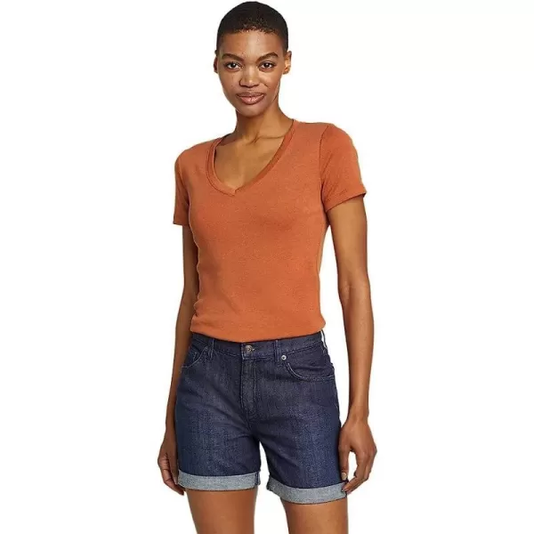 imageEddie Bauer Womens Favorite ShortSleeve VNeck TShirtPlus Sienna