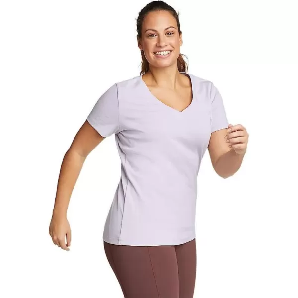 imageEddie Bauer Womens Favorite ShortSleeve VNeck TShirtPlus Wisteria