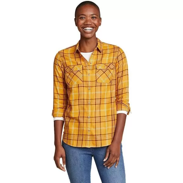 imageEddie Bauer Womens Firelight Flannel ShirtRegular Butterscotch