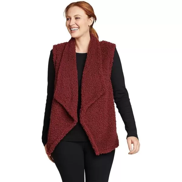imageEddie Bauer Womens Fireside Plush VestRegular Dusty Red