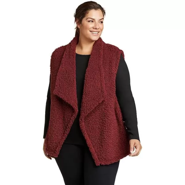 imageEddie Bauer Womens Fireside Plush VestTall Dusty Red
