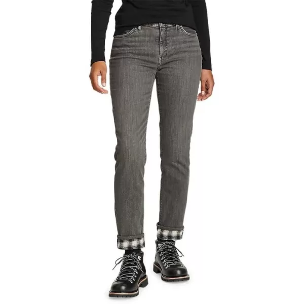 imageEddie Bauer Womens FlannelLined Boyfriend JeansOvercast