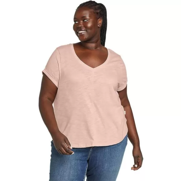 imageEddie Bauer Womens Gate Check ShortSleeve TShirtPlus Pale Pink
