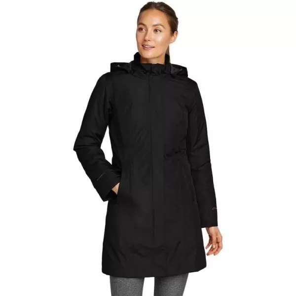 imageEddie Bauer Womens Girl On The Go Insulated Trench CoatBlack